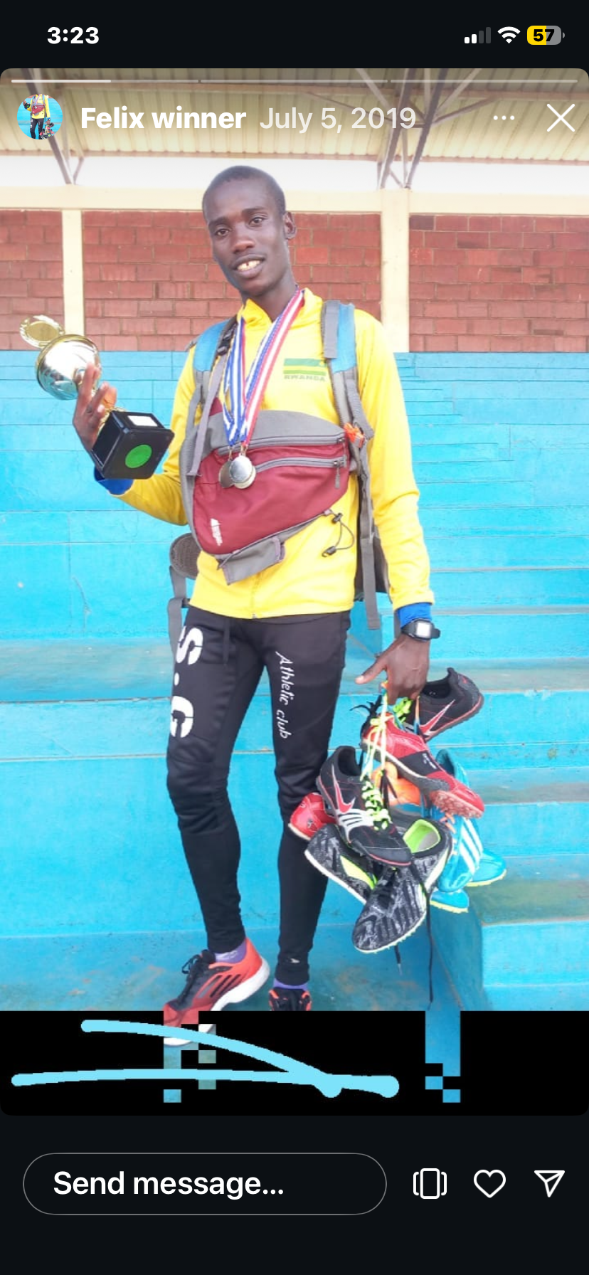 Felix Uwimana — Track and Field Champion, Rwanda